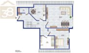 Grundriss W2 OG - Renditepaket in Weyhausen: 3 Wohneinheiten vollvermietet! Mein Haus = Mein Partner!