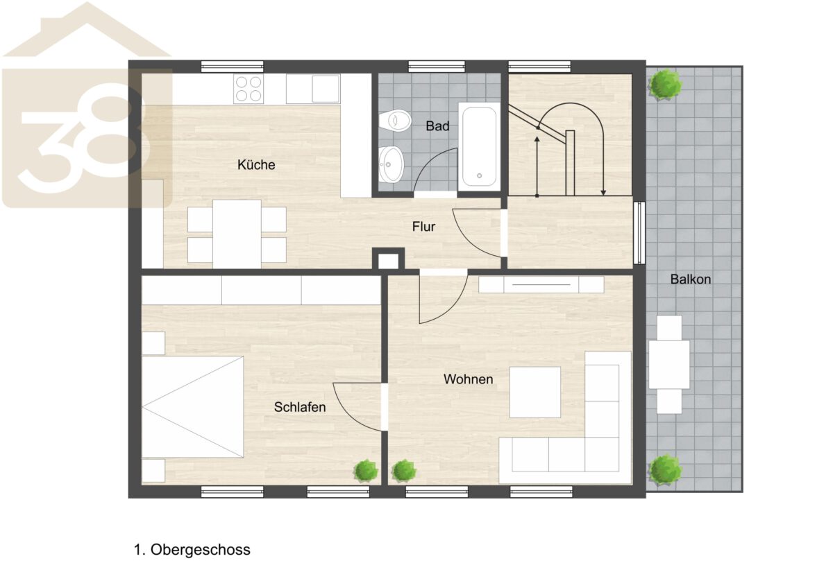 Grundriss 1. OG
