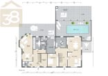 Grundriss EG - Zweifamilienhaus mit Schwimmbad, 3 Garagen und großem Grundstück – ideal für Pferdeliebhaber!
