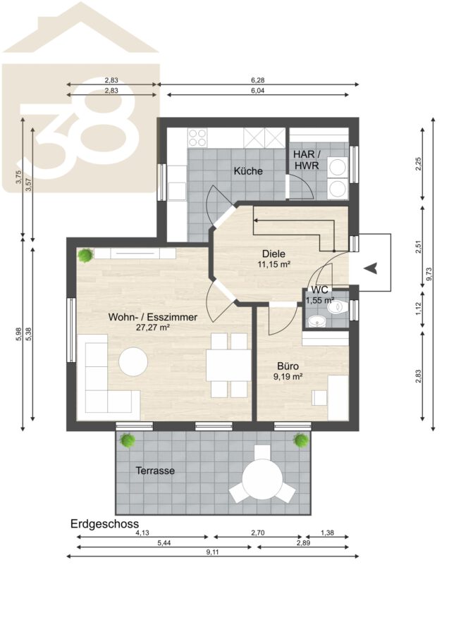 Grundriss EG