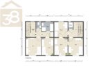 Grundriss OG - Zwei Reihenmittelhäuser mit 260 m² Wohnfläche & Garten! Mein Haus = Mein Partner!
