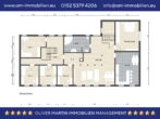 Grundriss Obergeschoss - Mehrfamilienhaus mit 3 Wohneinheiten und Pool in Lüdelsen! Mein Haus = Mein Makler!