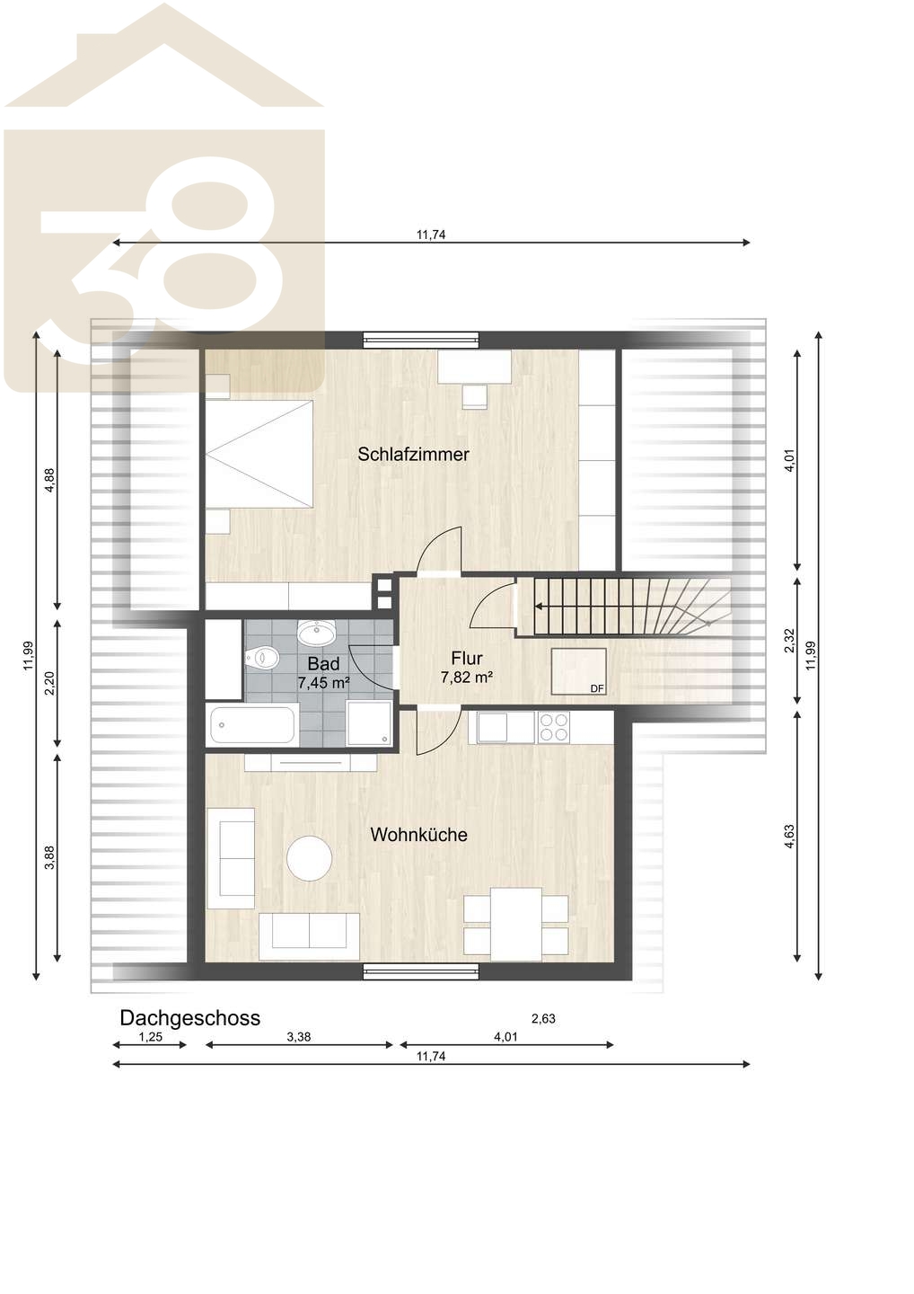 Grundriss DG