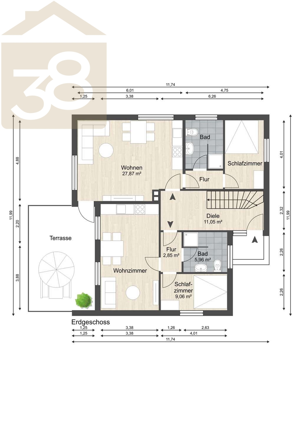 Grundriss EG