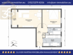 Grundriss EG - Gut vermietete 2-Zimmer-Eigentumswohnung Mitten in der City! Meine Wohnung = mein Makler!