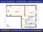 Grundriss EG - Gut vermietete 2-Zimmer-Eigentumswohnung Mitten in der City! Meine Wohnung = mein Makler!