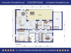 Grundriss Erdgeschoss - Winkelbungalow mit Keller, Sauna und Garage in Ruhiglage von Sülfeld! Mein Haus = Mein Makler!
