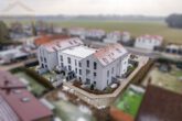 Hausansicht von oben - Hochmoderne 3-Zimmer-Neubauwohnung mit Sonnenterrasse Meine Immobilie = Mein Makler!