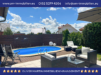 Poolansicht vom Haus - Einzugsbereites Einfamilienhaus mit Pool und Carport in Meinkot! - Mein Haus = Mein Makler!