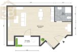 Grundriss - 1-Zimmer-Erdgeschosswohnung in Schöppenstedt! Meine Wohnung = Mein Makler!