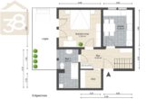 Grundriss Erdgeschoss - Provisionsfreie 3 Zimmer Maisonettewohnung mit 2 Loggien in Vordorf! Meine Wohnung = Mein Makler!