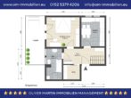 Grundriss Erdgeschoss - Provisionsfreie 3 Zimmer Maisonettewohnung mit 2 Loggien in Vordorf! Meine Wohnung = Mein Makler!