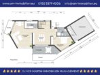 Grundriss Erdgeschoss - Vollunterkellerter Bungalow mit Sauna, Wintergarten und 3 Garagen! Mein Haus = Mein Makler!