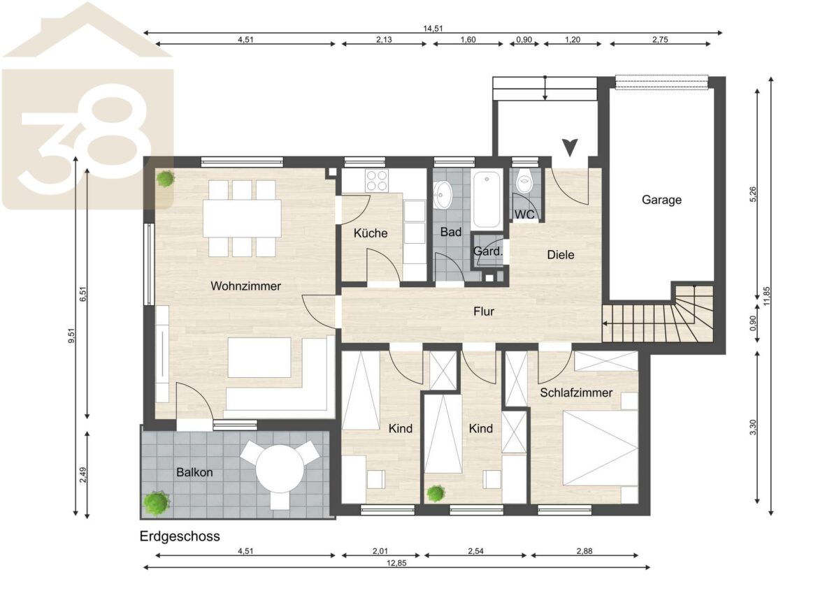Grundriss EG