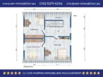 Grundriss OG - Einfamilienhaus mit Doppelgarage und Eigentumsgrundstück! Mein Haus = Mein Makler!