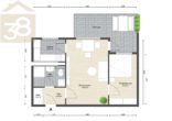 Grundriss - 2-Zimmer-Eigentumswohnung als Kapitalanlage in Wolfsburg-Westhagen! Meine Wohnung = Mein Partner!