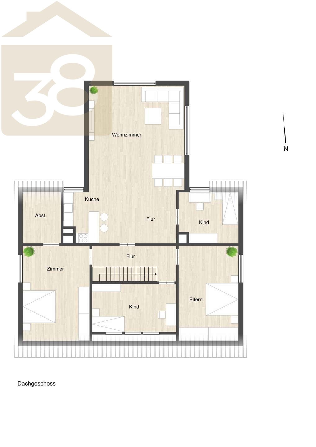Grundriss Dachgeshchoss