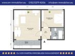 Grundriss - Vermietete 2-Zimmerwohnung mit Stellplatz in Wolfsburg-Neindorf! Meine Wohnung = Mein Makler!