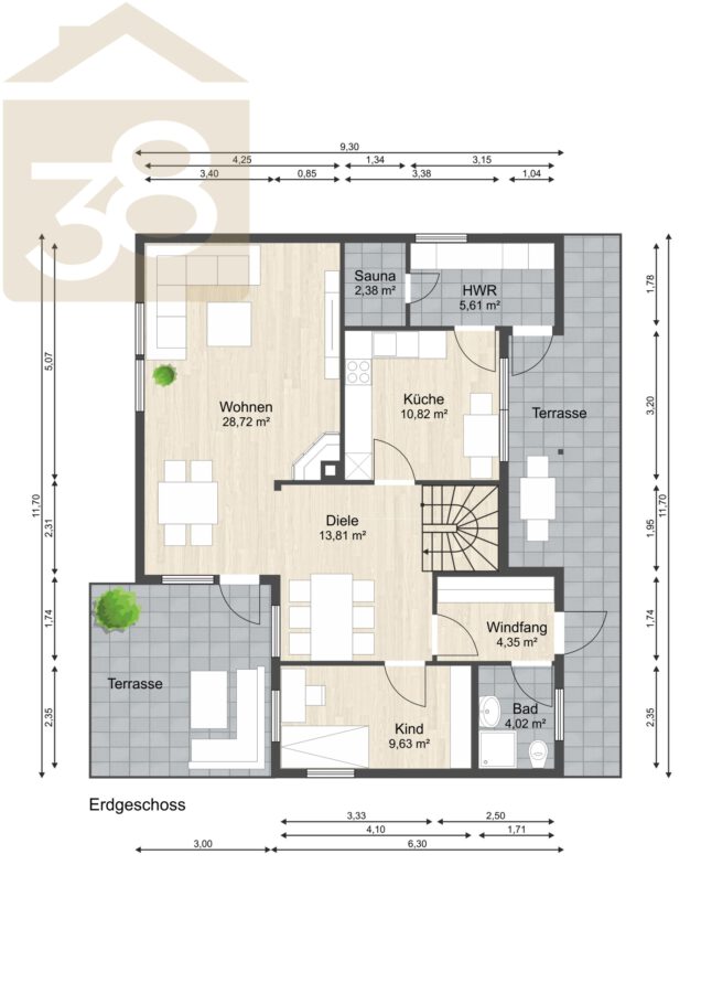 Grundriss EG