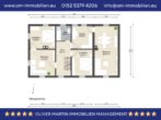 Grundriss Obergeschoss - Ein/Zweifamilienhaus mit 2 Wohneinheiten und Garage in Braunschweig-Lamme! Mein Haus = Mein Makler!