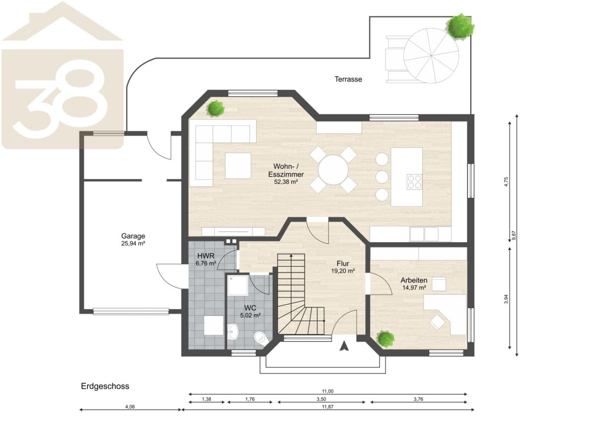 Grundriss EG